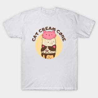 Cat Cream Cone T-Shirt